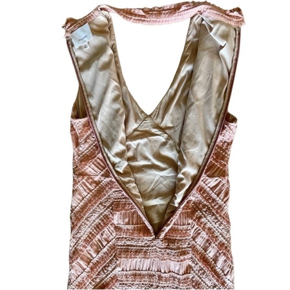 Cinq à Sept Kora Lace Choker Midi Dress Pink Size 12 Excellent - Picture 7 of 11